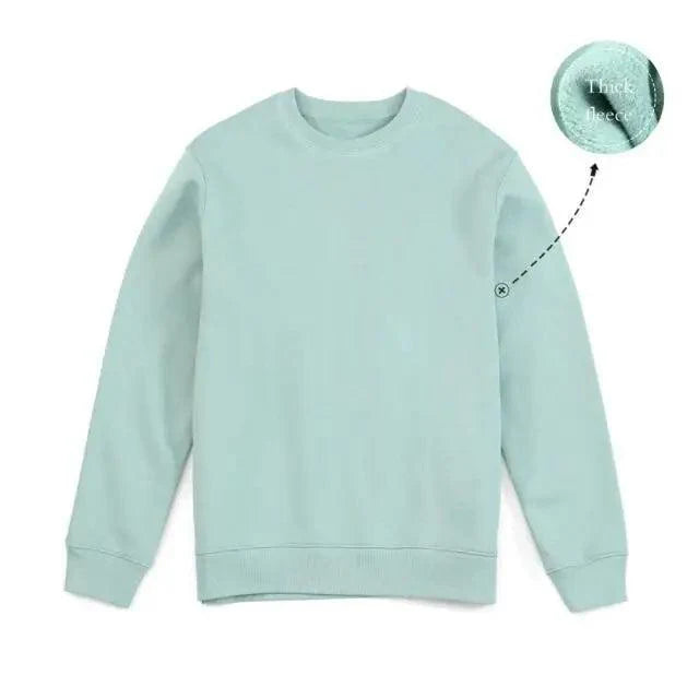New Autumn  Winter Sweatshirt Men Casual Minimalist Sweatshirt O-Neck For Men Solid Color Ladies Long Sleeve Casual Pullover Clothes Sweatshirt Stevvex
