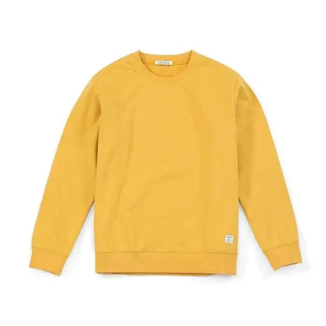 New Autumn  Winter Sweatshirt Men Casual Minimalist Sweatshirt O-Neck For Men Solid Color Ladies Long Sleeve Casual Pullover Clothes Sweatshirt Stevvex
