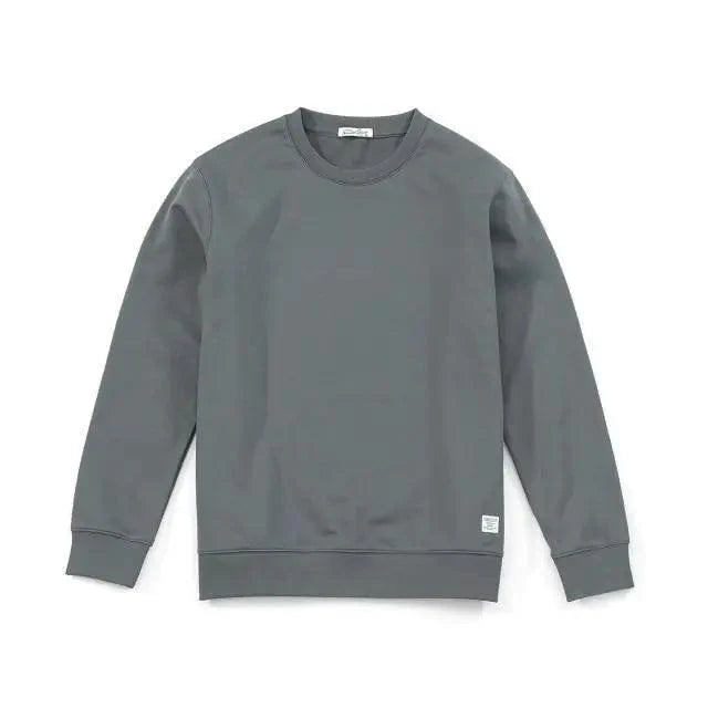 New Autumn  Winter Sweatshirt Men Casual Minimalist Sweatshirt O-Neck For Men Solid Color Ladies Long Sleeve Casual Pullover Clothes Sweatshirt Stevvex
