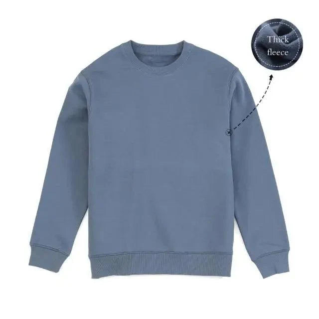 New Autumn  Winter Sweatshirt Men Casual Minimalist Sweatshirt O-Neck For Men Solid Color Ladies Long Sleeve Casual Pullover Clothes Sweatshirt Stevvex