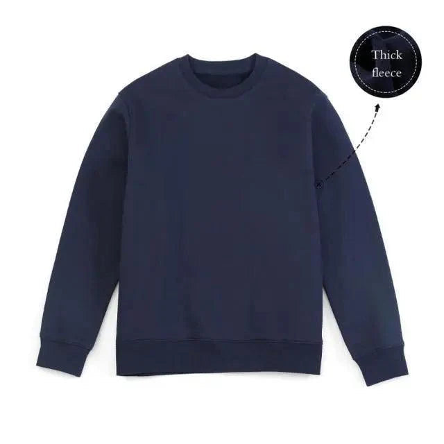 New Autumn  Winter Sweatshirt Men Casual Minimalist Sweatshirt O-Neck For Men Solid Color Ladies Long Sleeve Casual Pullover Clothes Sweatshirt Stevvex