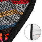 New Baja Blanket Car Steering Wheel Cover Linen Universal Elastic Flax Stripe Cool Interior Car Steering Wheel Cover Ethnic Style Car Accessories Steering Wheel Covers with Cloth for Women Breathable Anti Skid Better Grips Steering Wheel Cover Women Stevvex