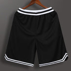New Basketball Shorts Patchwork Solid Loose Beach Outdoor Sports Fitness Exercise Bottoms Jogging Hiking Running Sweatpants Men's Shorts Gym Men Running Sport Fitness Mens Basketball Jogging Quick Dry Short Pants Stevvex