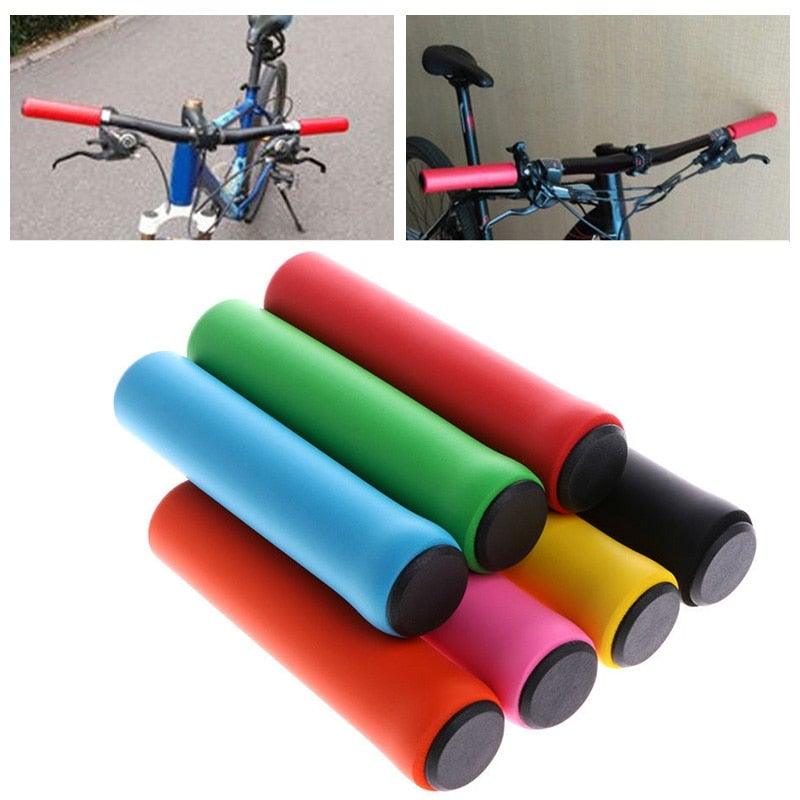 NEW Bicycle Grips Super Light Silicone Non-Slip Shock Absorption Road Handle Bike Bicycles Parts Comfortable Shock Absorption Bike Handlebar Grips Comfort Ergo Handlebar Grip Designed For  Cycling Stevvex