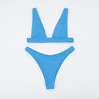 New Bikini Solid Swimsuit Women Swimwear Push Up Bikini Set Bathing Suit Summer Beach Wear Swimming Suit Two Piece Swimsuits Swimming Beachwear For Bathing Suit Stevvex
