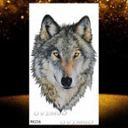 New Black Wolf Forest Sticker Tattoos Temporary Tree Fierce Animal Body Tattoo Luxury Design Custom Tatoos For Mens