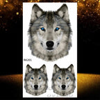 New Black Wolf Forest Sticker Tattoos Temporary Tree Fierce Animal Body Tattoo Luxury Design Custom Tatoos For Mens