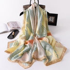 New Brand Designer Luxury  Winter Long Silk Scarf Shawls Wraps Print Cotton Scarf Stylish Head Wraps Scarves Hijabs Neck Scarves Lady Hijab For Female