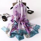 New Brand Designer Luxury  Winter Long Silk Scarf Shawls Wraps Print Cotton Scarf Stylish Head Wraps Scarves Hijabs Neck Scarves Lady Hijab For Female