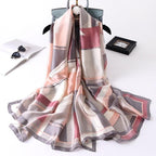 New Brand Designer Luxury  Winter Long Silk Scarf Shawls Wraps Print Cotton Scarf Stylish Head Wraps Scarves Hijabs Neck Scarves Lady Hijab For Female