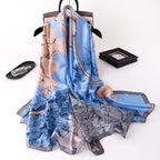 New Brand Designer Luxury  Winter Long Silk Scarf Shawls Wraps Print Cotton Scarf Stylish Head Wraps Scarves Hijabs Neck Scarves Lady Hijab For Female