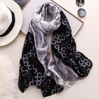 New Brand Designer Luxury  Winter Long Silk Scarf Shawls Wraps Print Cotton Scarf Stylish Head Wraps Scarves Hijabs Neck Scarves Lady Hijab For Female