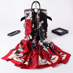 New Brand Designer Luxury  Winter Long Silk Scarf Shawls Wraps Print Cotton Scarf Stylish Head Wraps Scarves Hijabs Neck Scarves Lady Hijab For Female