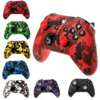 New Camouflage Silicone Gamepad Cover+2 Joystick Caps For Controller Silicone Cover Skins Protector Case Accessories For Wireless/Wired Gamepad Joystick Stevvex
