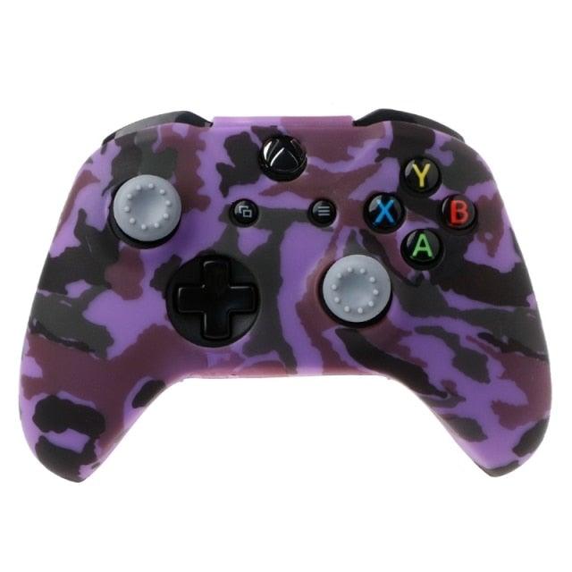 New Camouflage Silicone Gamepad Cover+2 Joystick Caps For Controller Silicone Cover Skins Protector Case Accessories For Wireless/Wired Gamepad Joystick Stevvex