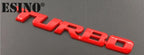 New Car Styling Car Turbo Boost Loading Boosting 3D Metal Chrome Zinc Alloy 3D Emblem Badge Sticker Decal  3D Metal Turbo Car Truck Door Body Side Fender Rear Trunk Adhesive Emblem Badge Decals Auto Accessory