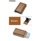 New Carbon Fiber Card Holder Wallets Luxury Men  Black Magic Leather Cool Slim Mini Wallet Small Money Bag Male Purses Magnet Closure Wallet