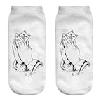 New Cartoon Cat Socks 3D Print Art Funny Socks Women Cute Low Cut Ankle Socks Made o Pure Cotton Short Socks Trending Fashion Short Ankle Socks For Men And Women Stevvex