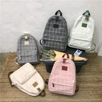 New Casual School Bag For Women And Girls Stylish Backpack Striped Book Packbags for Teenage Stevvex