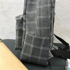 New Casual School Bag For Women And Girls Stylish Backpack Striped Book Packbags for Teenage Stevvex