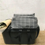 New Casual School Bag For Women And Girls Stylish Backpack Striped Book Packbags for Teenage Stevvex