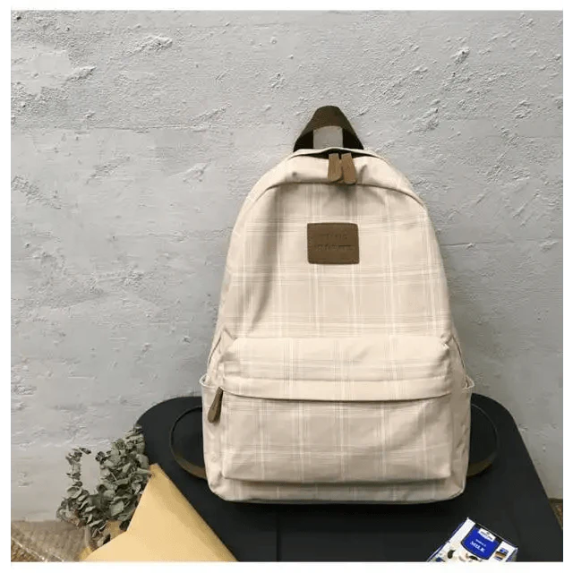 New Casual School Bag For Women And Girls Stylish Backpack Striped Book Packbags for Teenage Stevvex