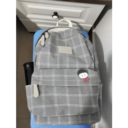 New Casual School Bag For Women And Girls Stylish Backpack Striped Book Packbags for Teenage Stevvex