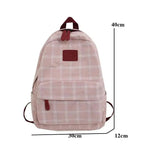 New Casual School Bag For Women And Girls Stylish Backpack Striped Book Packbags for Teenage Stevvex