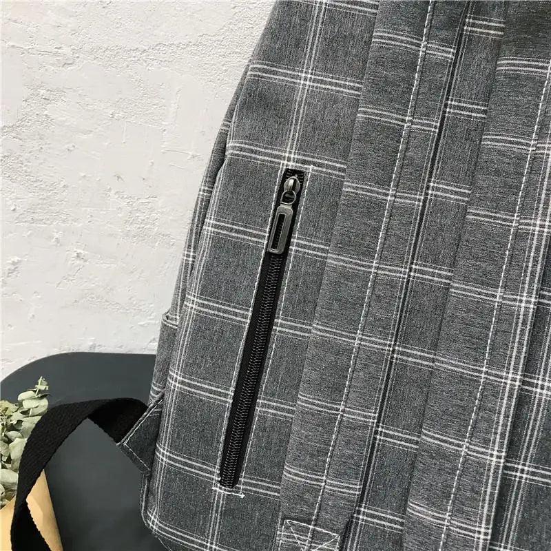 New Casual School Bag For Women And Girls Stylish Backpack Striped Book Packbags for Teenage Stevvex