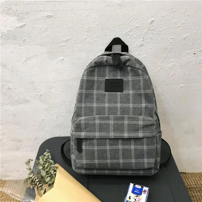 New Casual School Bag For Women And Girls Stylish Backpack Striped Book Packbags for Teenage Stevvex