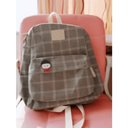 New Casual School Bag For Women And Girls Stylish Backpack Striped Book Packbags for Teenage Stevvex