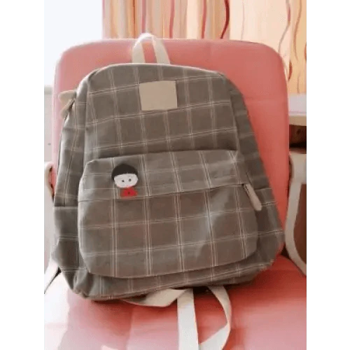 New Casual School Bag For Women And Girls Stylish Backpack Striped Book Packbags for Teenage Stevvex
