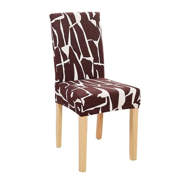 New Chair Covers Spandex Stretch Chair Covers Dining Slipcover Decorative Chair Cover floral For Kitchen Wedding Banquet Hotel Stretch Armless Chair Slipcover for Dining Room Seat Cushion, Spandex Kitchen Parson Chair Protector Cover, Removable & Washable Stevvex