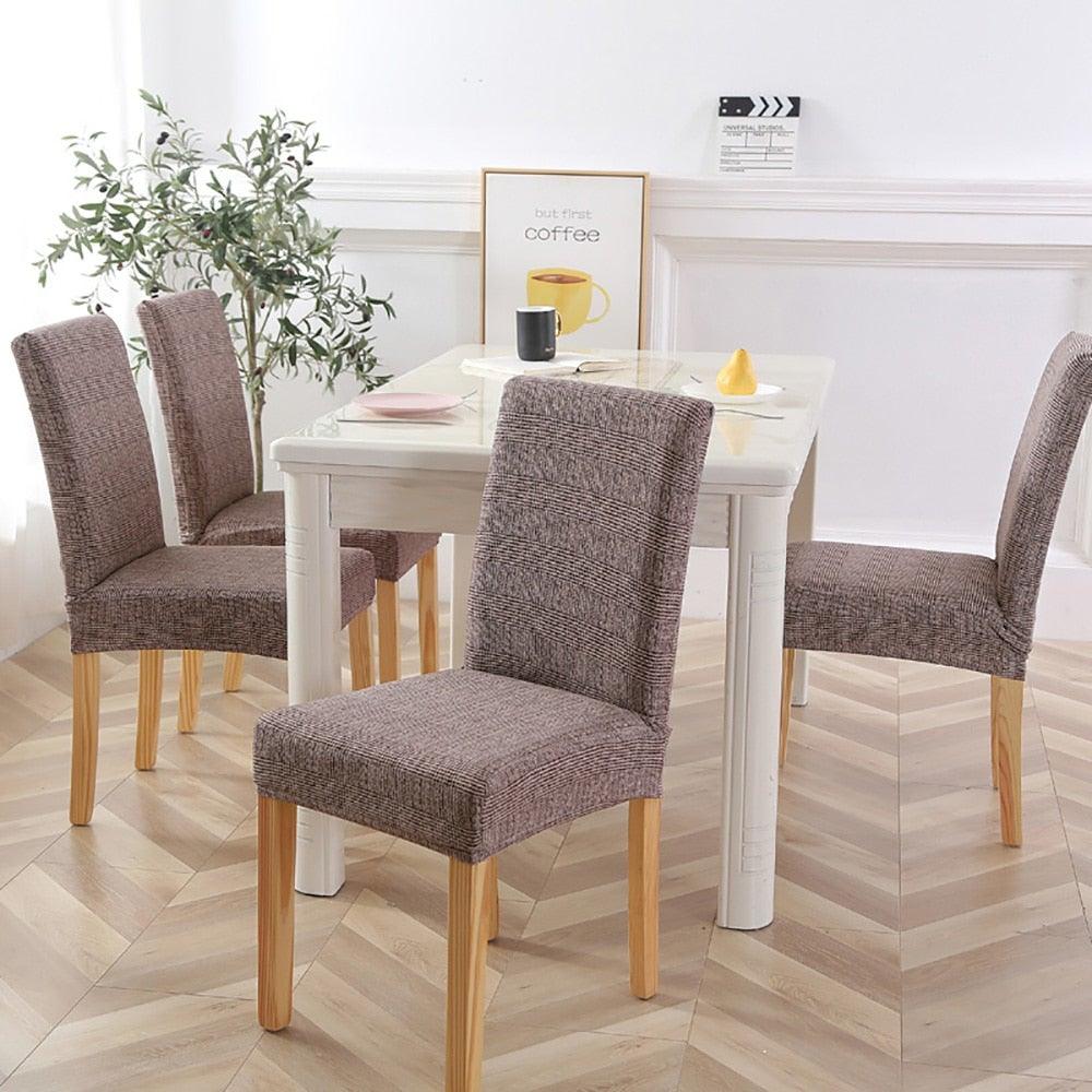 New Chair Covers Spandex Stretch Chair Covers Dining Slipcover Decorative Chair Cover floral For Kitchen Wedding Banquet Hotel Stretch Armless Chair Slipcover for Dining Room Seat Cushion, Spandex Kitchen Parson Chair Protector Cover, Removable & Washable Stevvex