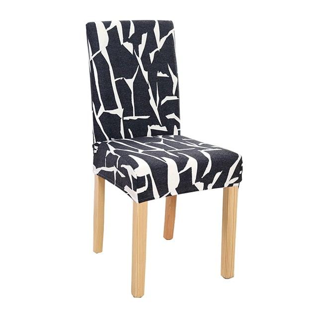 New Chair Covers Spandex Stretch Chair Covers Dining Slipcover Decorative Chair Cover floral For Kitchen Wedding Banquet Hotel Stretch Armless Chair Slipcover for Dining Room Seat Cushion, Spandex Kitchen Parson Chair Protector Cover, Removable & Washable Stevvex