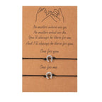 New Charm Bracelet For Friendship Couples 2pcs/set Volcanic Stone Bracelet Bead Bangles Natural Stone Bracelets Set Friendship Hand Woven Braided Stretch String Adjustable For Couples