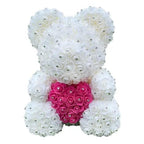 New Charming Diamond Rose Bears 40cm Artificial Flower Teddy Bears For Valentins's Day Mother's Day Birthday Gifts Stevvex