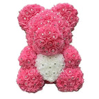 New Charming Diamond Rose Bears 40cm Artificial Flower Teddy Bears For Valentins's Day Mother's Day Birthday Gifts Stevvex