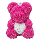 New Charming Diamond Rose Bears 40cm Artificial Flower Teddy Bears For Valentins's Day Mother's Day Birthday Gifts Stevvex