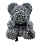 New Charming Diamond Rose Bears 40cm Artificial Flower Teddy Bears For Valentins's Day Mother's Day Birthday Gifts Stevvex