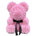 New Charming Diamond Rose Bears 40cm Artificial Flower Teddy Bears For Valentins's Day Mother's Day Birthday Gifts Stevvex
