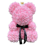 New Charming Diamond Rose Bears 40cm Artificial Flower Teddy Bears For Valentins's Day Mother's Day Birthday Gifts Stevvex