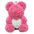 New Charming Diamond Rose Bears 40cm Artificial Flower Teddy Bears For Valentins's Day Mother's Day Birthday Gifts Stevvex