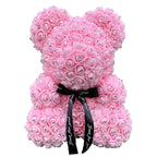 New Charming Diamond Rose Bears 40cm Artificial Flower Teddy Bears For Valentins's Day Mother's Day Birthday Gifts Stevvex
