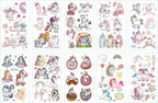 New Children's Sticker Animals Pattern Tattoo Bear Lion Rainbow Luxury Colorful Children Sets Stevvex