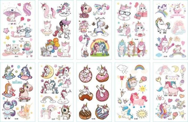 New Children's Sticker Animals Pattern Tattoo Bear Lion Rainbow Luxury Colorful Children Sets Stevvex
