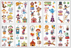 New Children's Sticker Animals Pattern Tattoo Bear Lion Rainbow Luxury Colorful Children Sets Stevvex