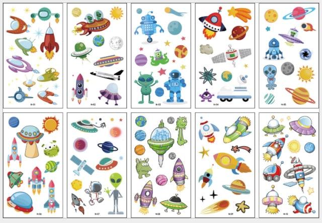 New Children's Sticker Animals Pattern Tattoo Bear Lion Rainbow Luxury Colorful Children Sets Stevvex