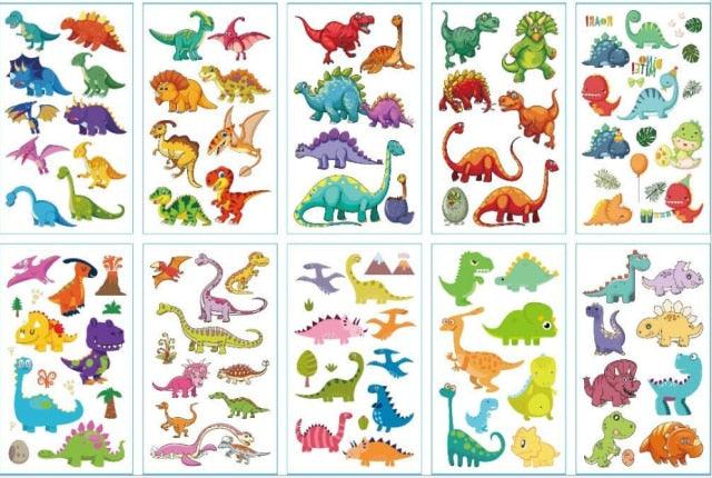 New Children's Sticker Animals Pattern Tattoo Bear Lion Rainbow Luxury Colorful Children Sets Stevvex