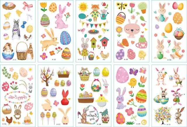 New Children's Sticker Animals Pattern Tattoo Bear Lion Rainbow Luxury Colorful Children Sets Stevvex